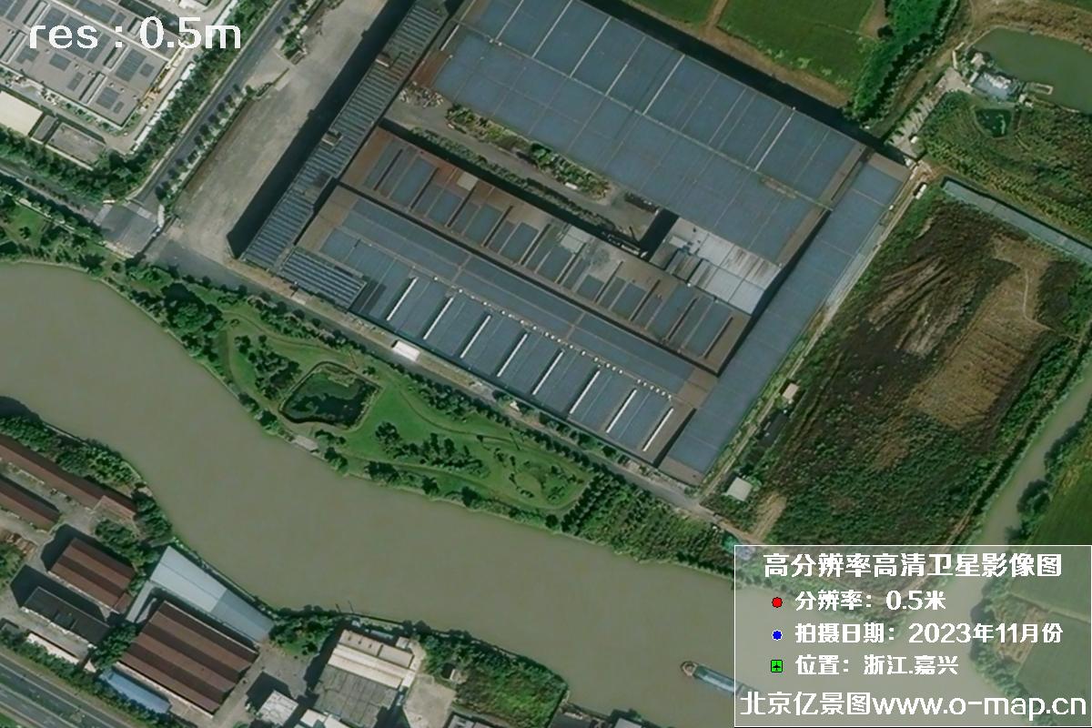 浙江省嘉兴市南湖区2023年11月份高清卫星影像图片