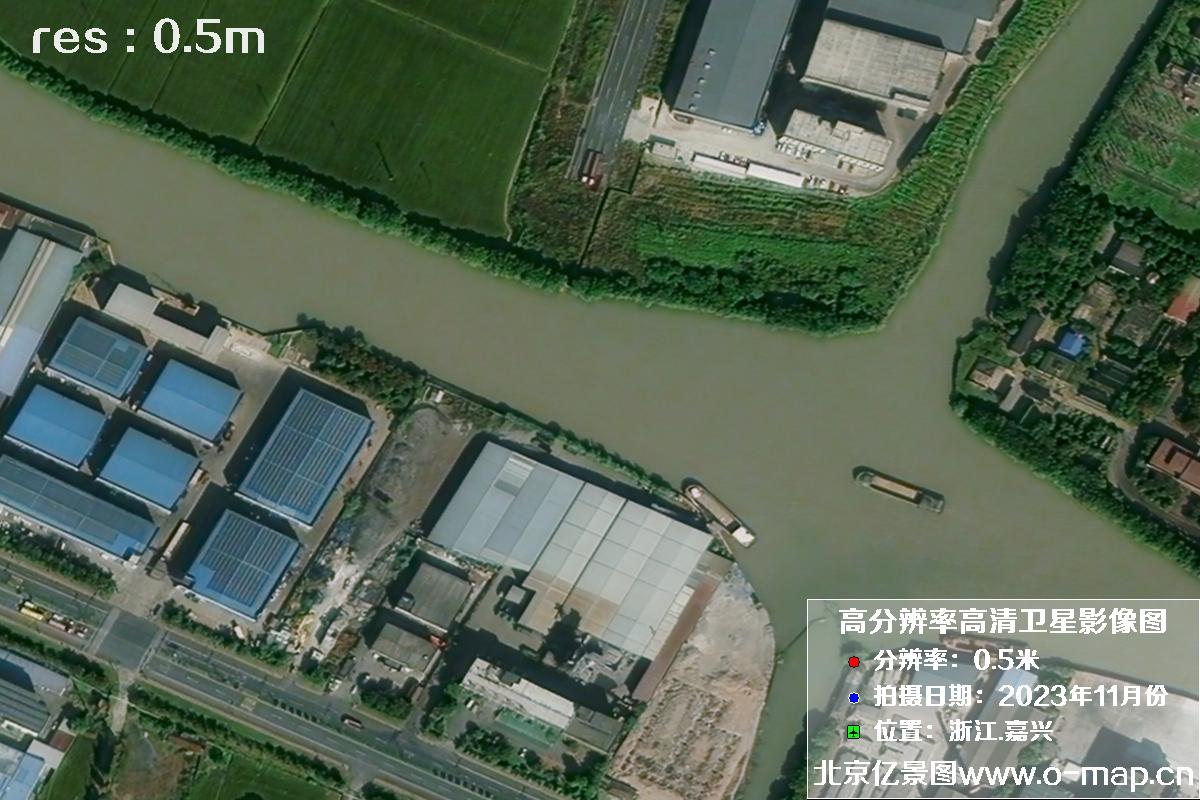浙江省嘉兴市南湖区2023年11月份高清卫星影像图片