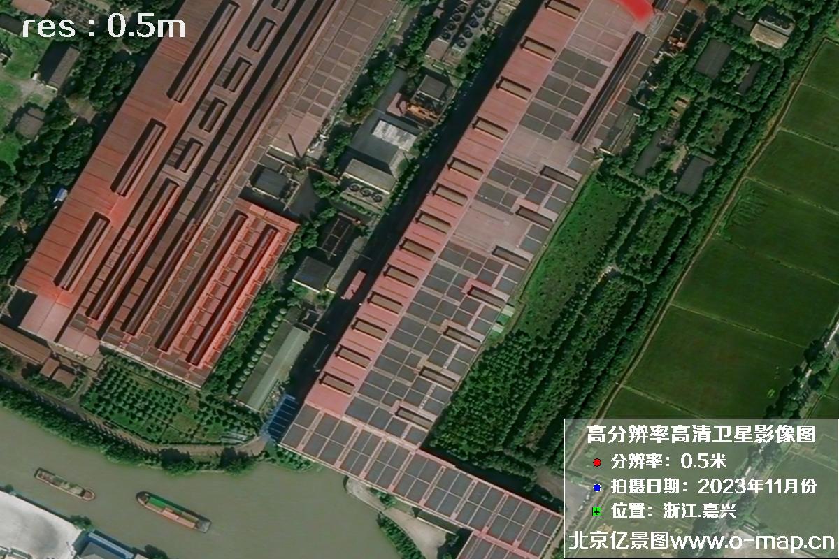 浙江省嘉兴市南湖区2023年11月份高清卫星影像图片