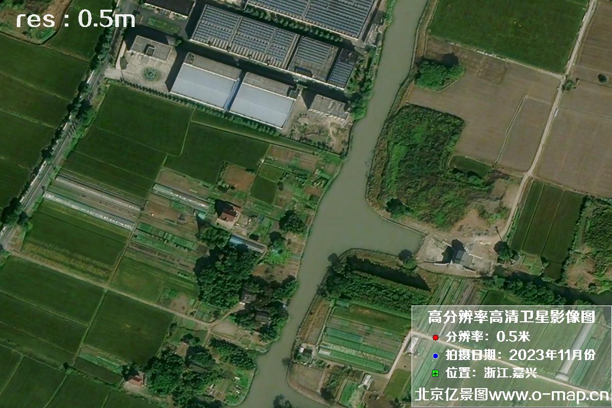 浙江省嘉兴市南湖区2023年11月份高清卫星影像图片