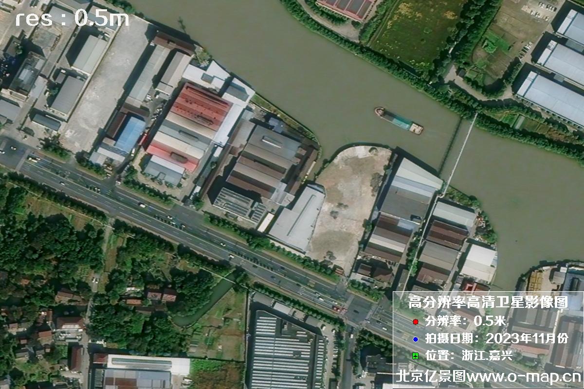 浙江省嘉兴市南湖区2023年11月份高清卫星影像图片