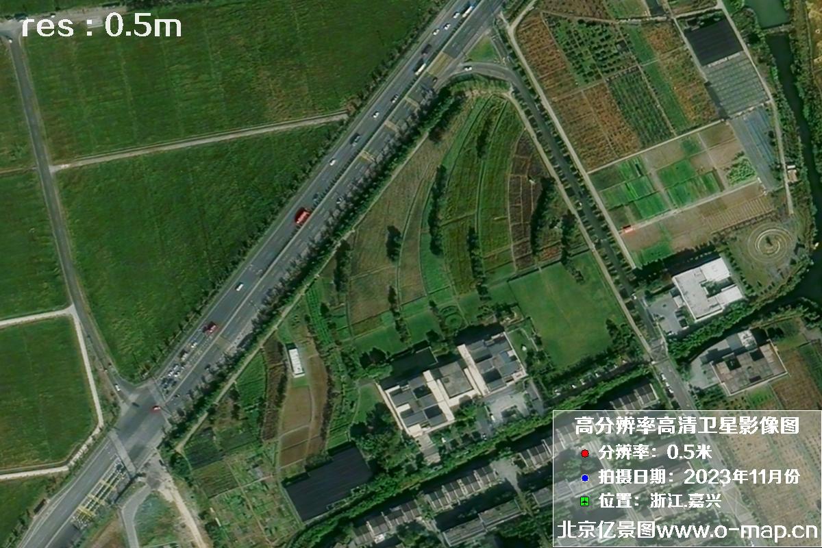 浙江省嘉兴市南湖区2023年11月份高清卫星影像图片