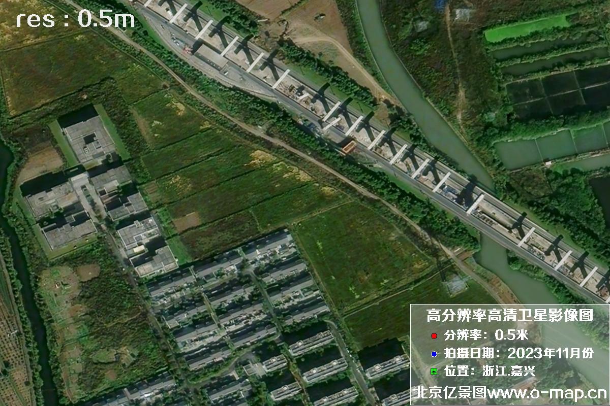 浙江省嘉兴市南湖区2023年11月份高清卫星影像图片