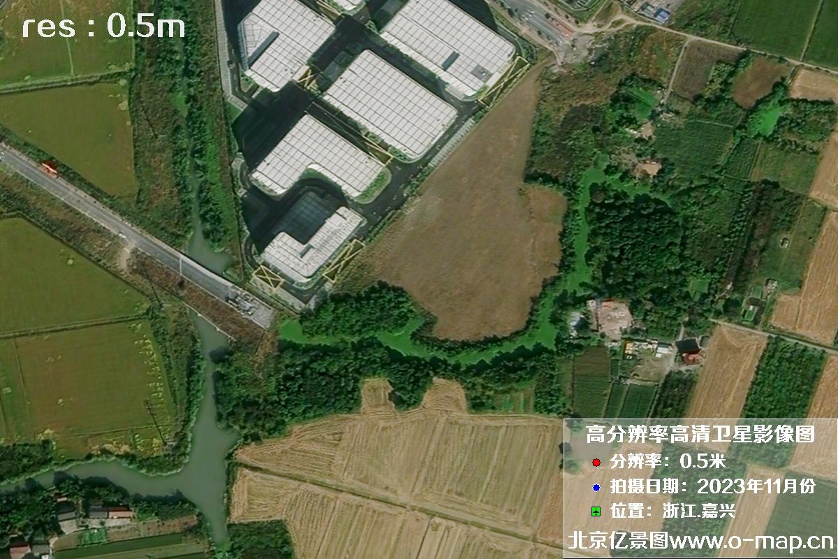浙江省嘉兴市南湖区2023年11月份高清卫星影像图片