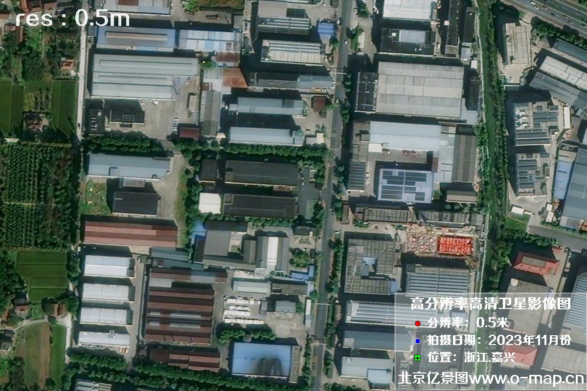 浙江省嘉兴市南湖区2023年11月份高清卫星影像图片