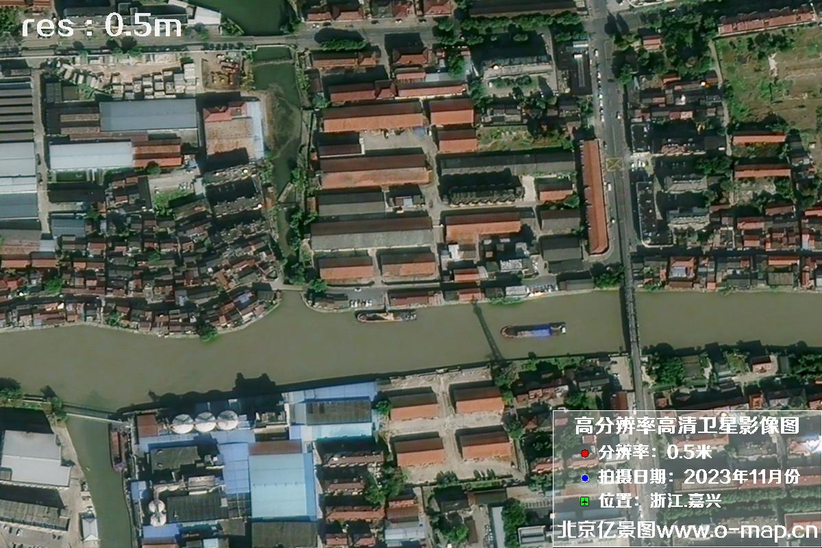 浙江省嘉兴市南湖区2023年11月份高清卫星影像图片