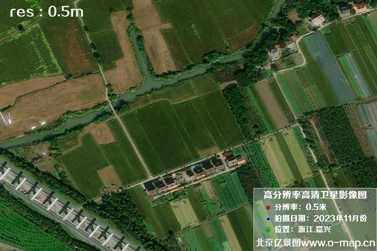 浙江省嘉兴市南湖区2023年11月份高清卫星影像图片