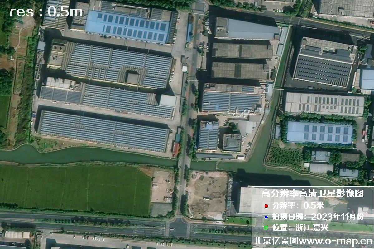 浙江省嘉兴市南湖区2023年11月份高清卫星影像图片