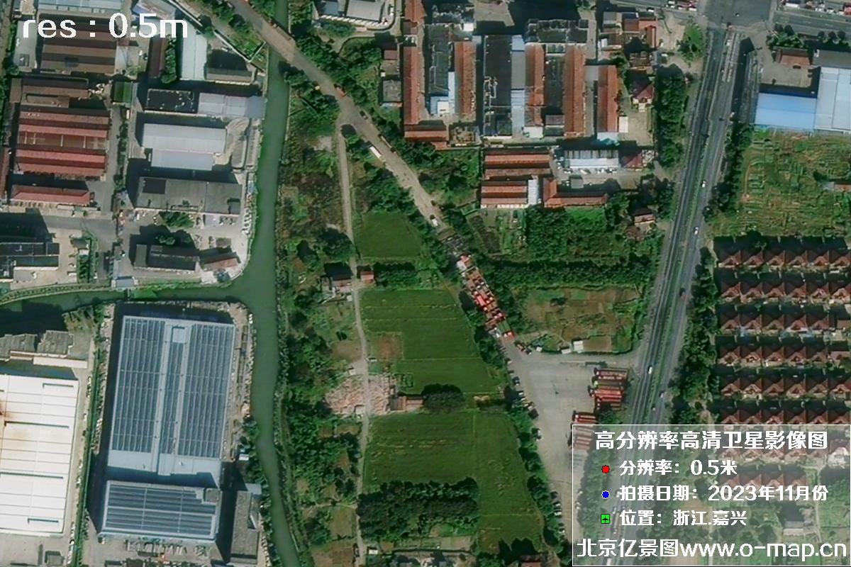 浙江省嘉兴市南湖区2023年11月份高清卫星影像图片