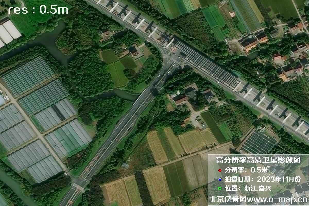 浙江省嘉兴市南湖区2023年11月份高清卫星影像图片
