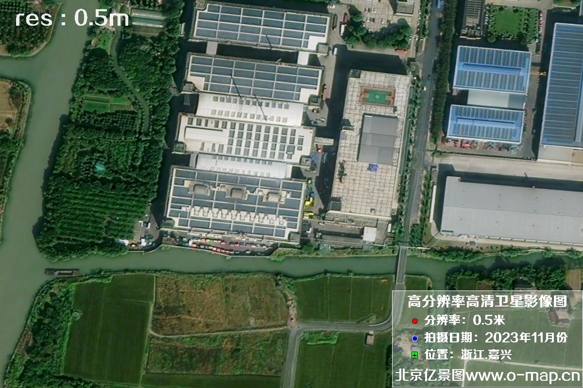 浙江省嘉兴市南湖区2023年11月份高清卫星影像图片