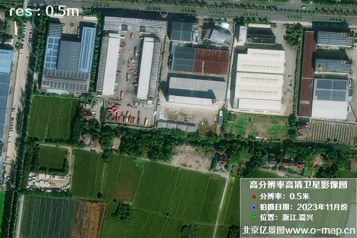 浙江省嘉兴市南湖区2023年11月份高清卫星影像图片