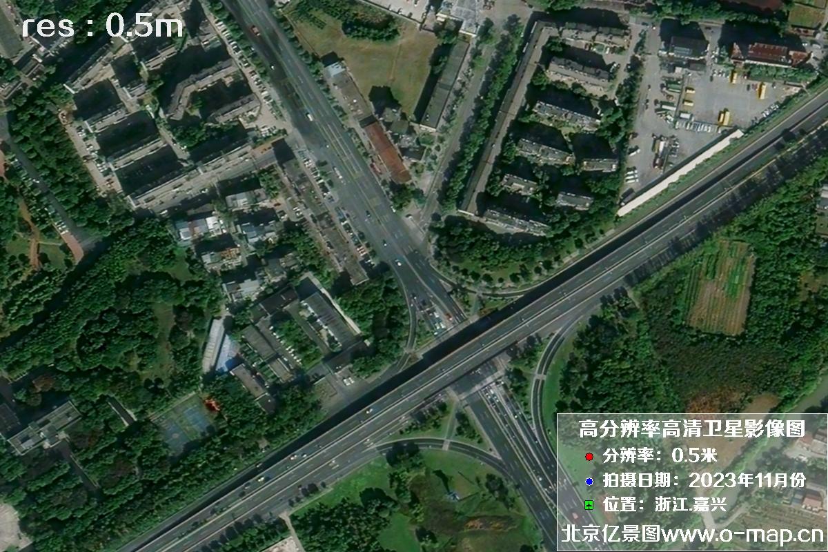 浙江省嘉兴市南湖区2023年11月份高清卫星影像图片
