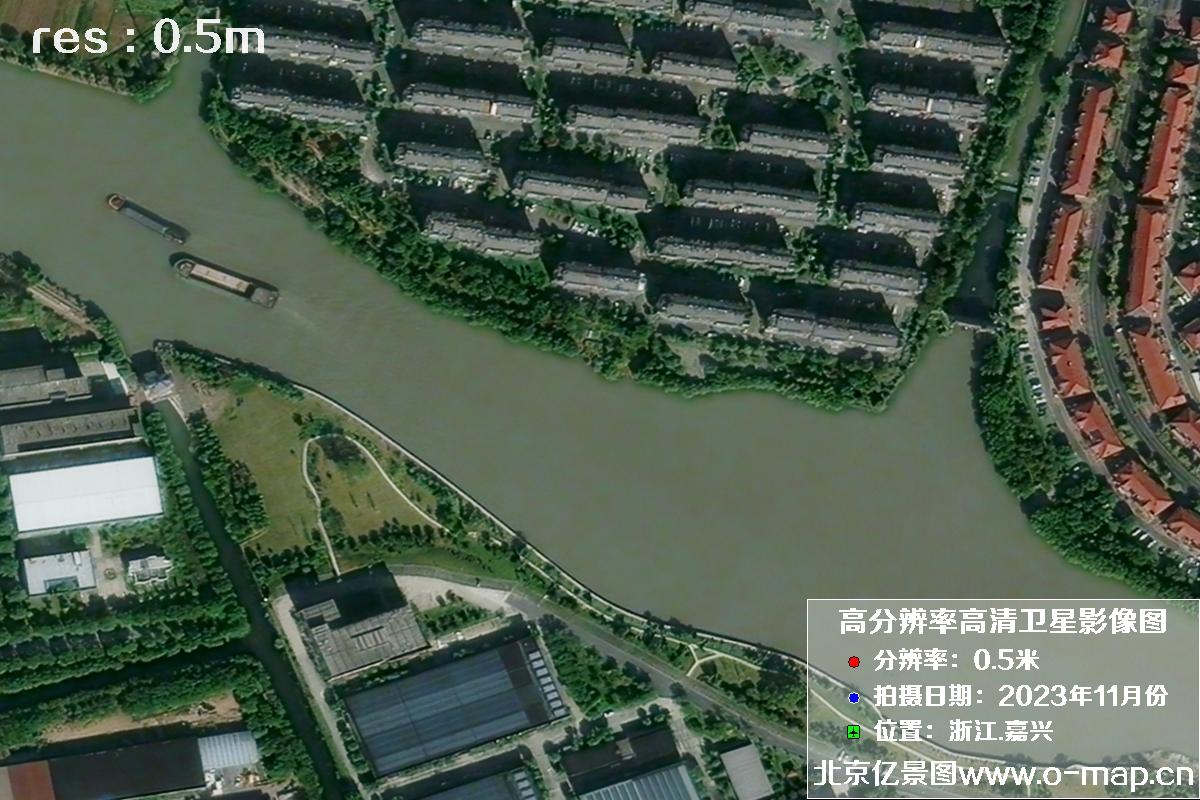 浙江省嘉兴市南湖区2023年11月份高清卫星影像图片