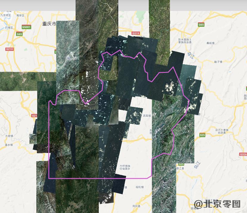 遵义市0.5米卫星影像查询结果