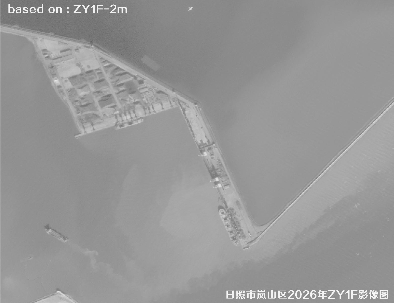 ZY1F卫星2026年1月份拍摄的日照岚山区2米影像图