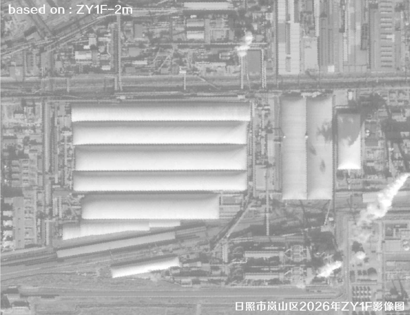 ZY1F卫星2026年1月份拍摄的日照岚山区2米影像图