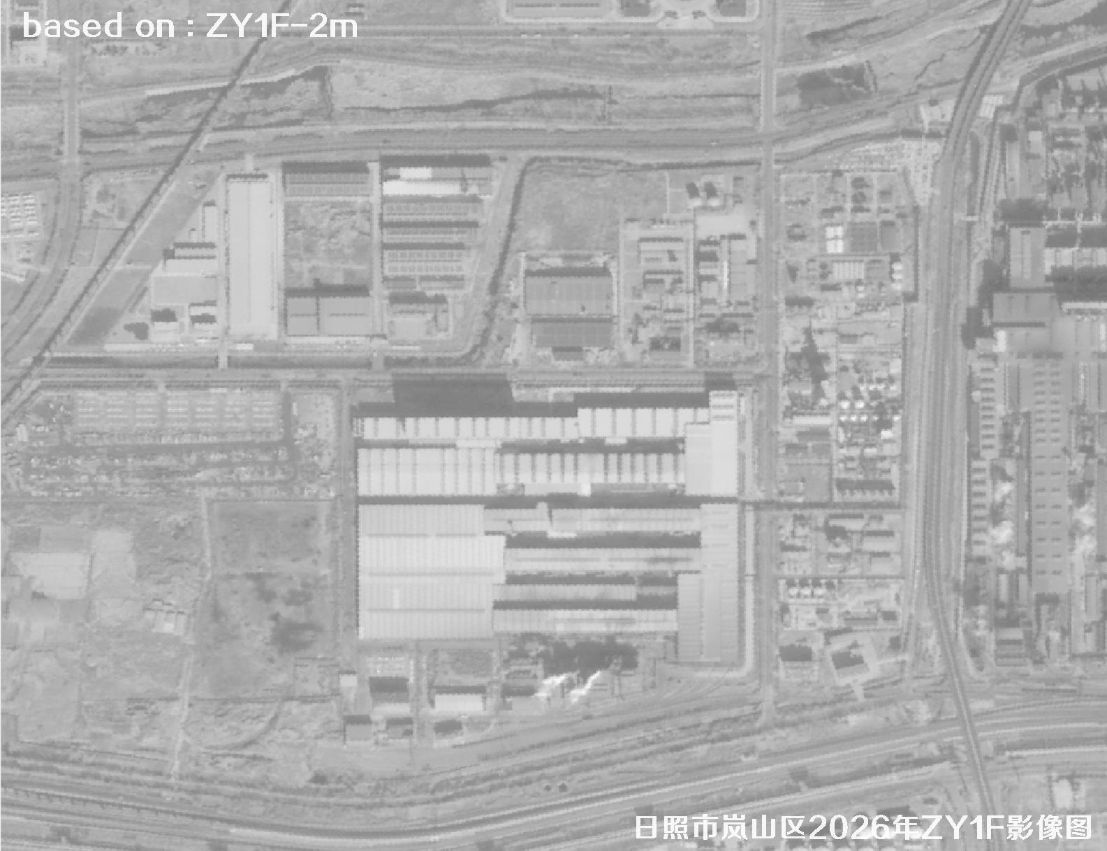 ZY1F卫星2026年1月份拍摄的日照岚山区2米影像图