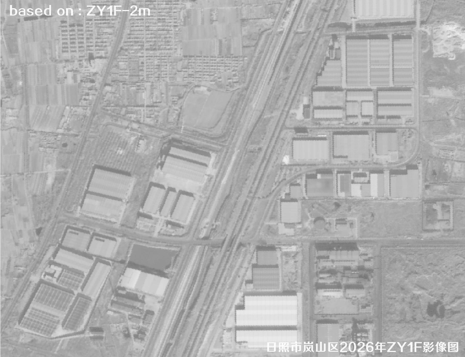 ZY1F卫星2026年1月份拍摄的日照岚山区2米影像图