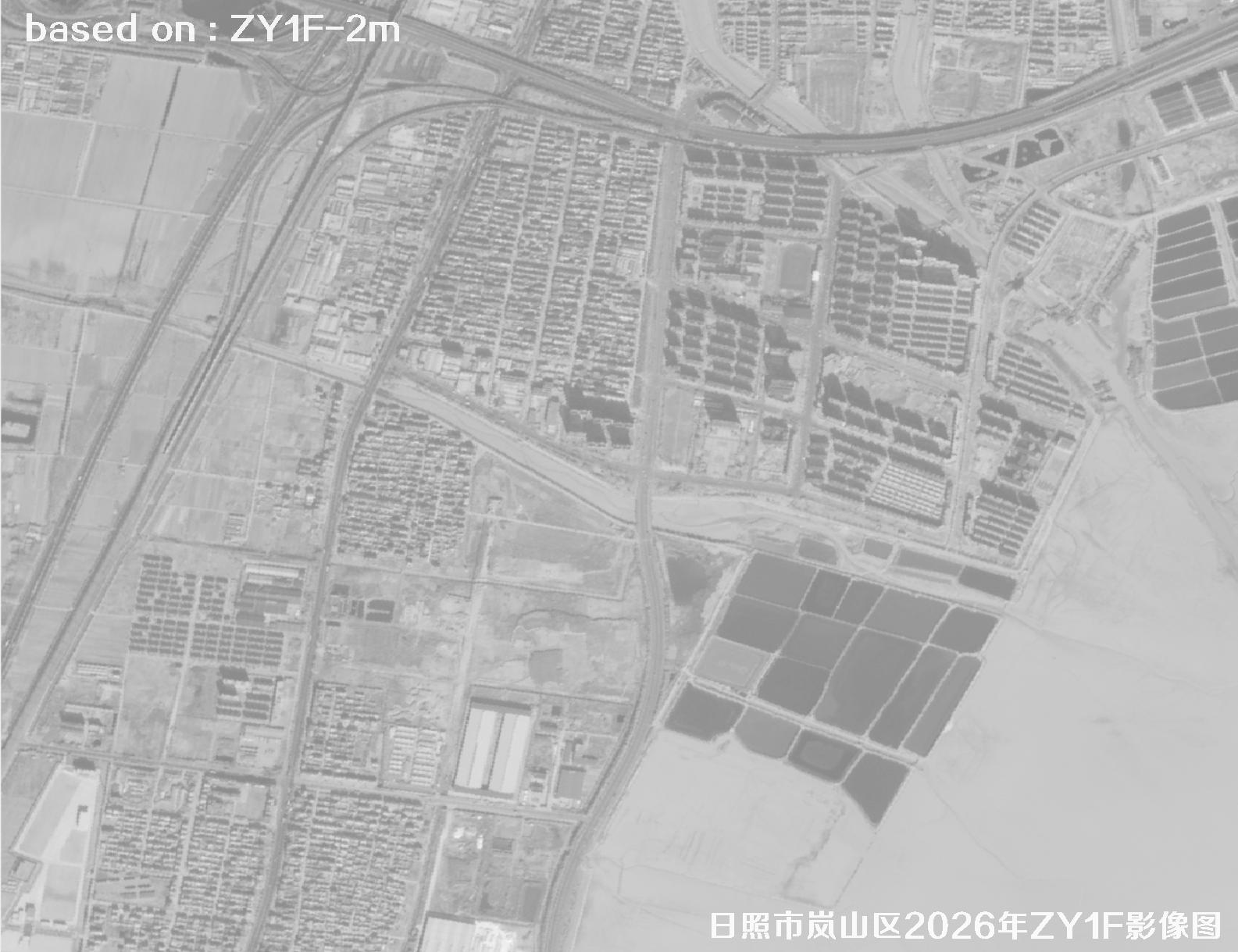 ZY1F卫星2026年1月份拍摄的日照岚山区2米影像图