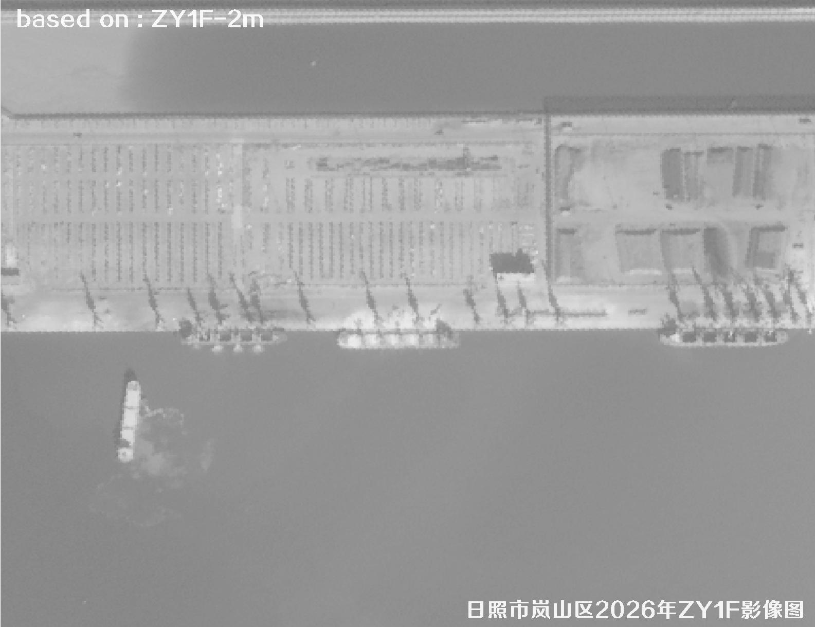 ZY1F卫星2026年1月份拍摄的日照岚山区2米影像图