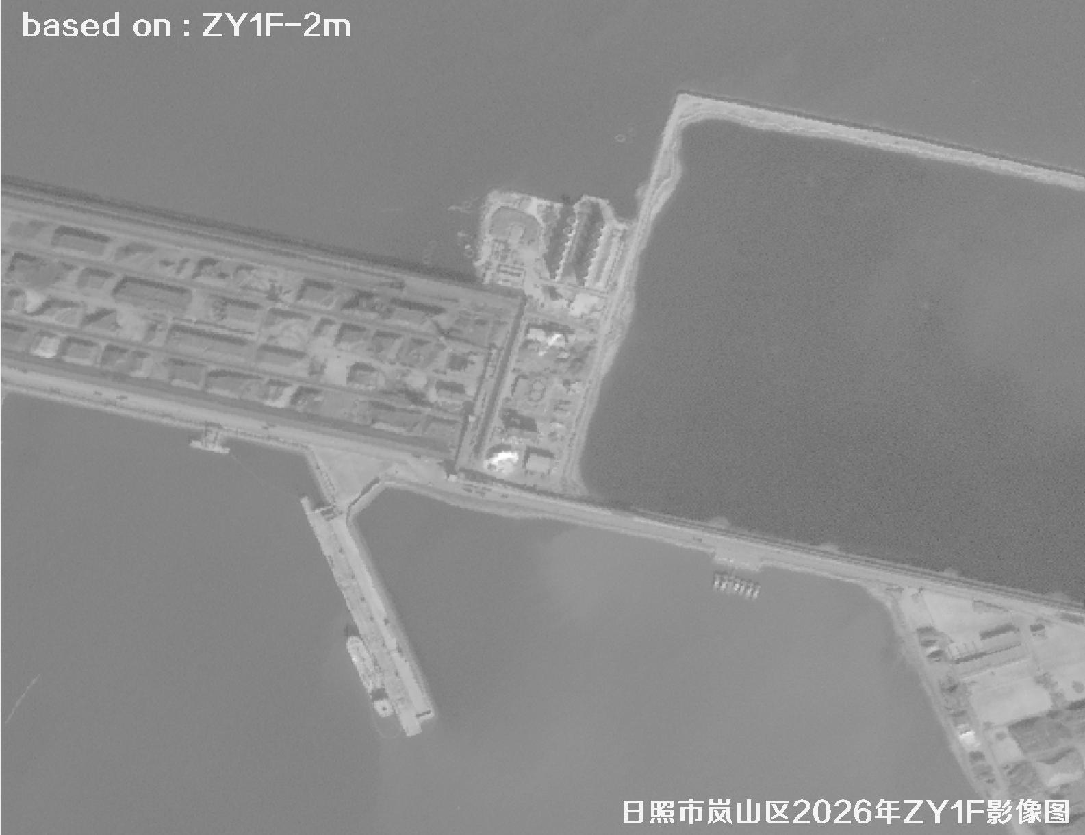 ZY1F卫星2026年1月份拍摄的日照岚山区2米影像图