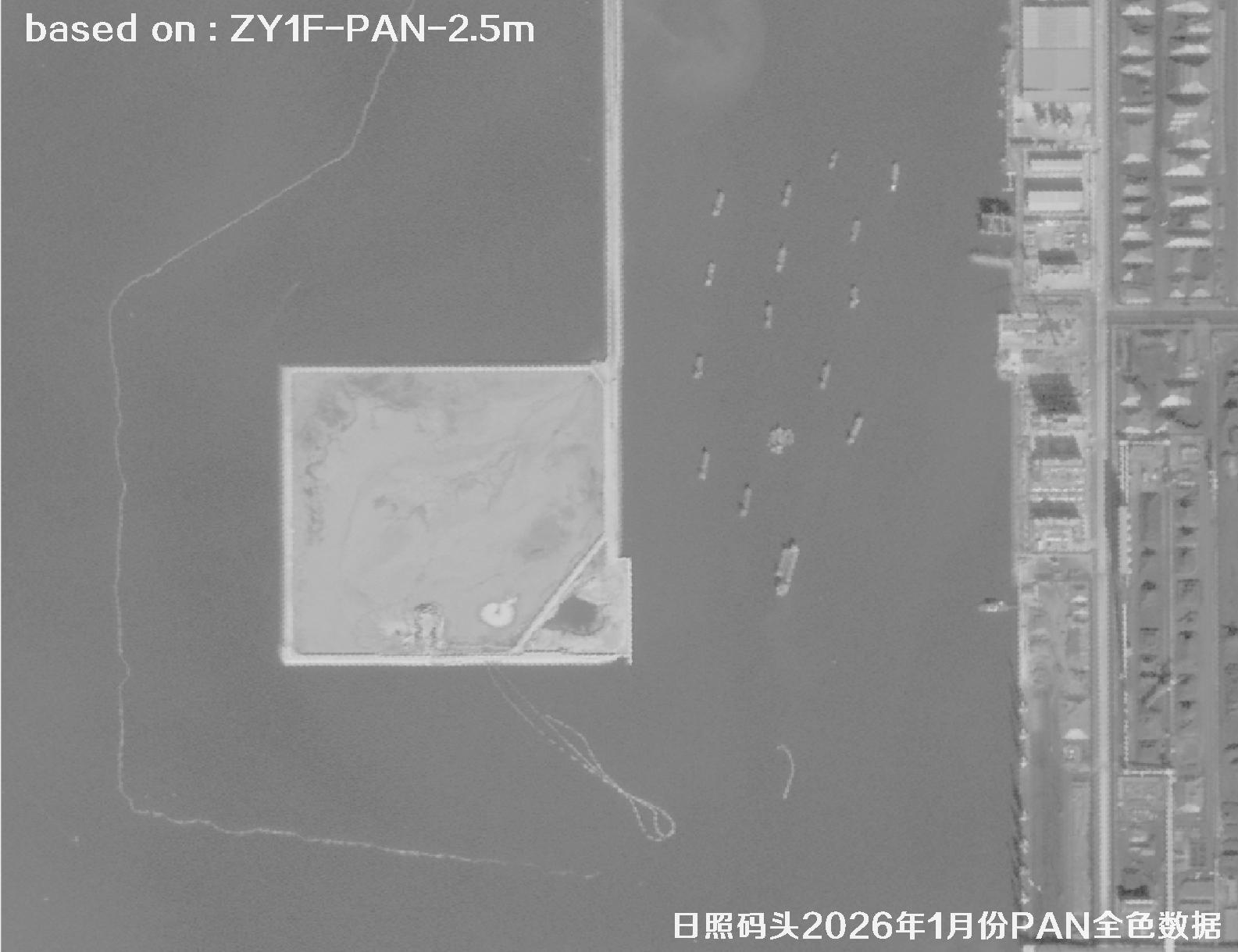 日照港口2026年ZY1F卫星2.5米PAN全色影像数据