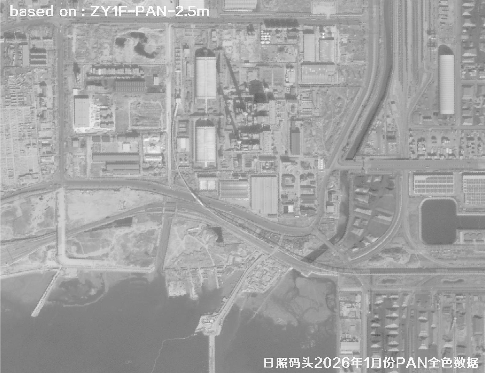日照港口2026年ZY1F卫星2.5米PAN全色影像数据