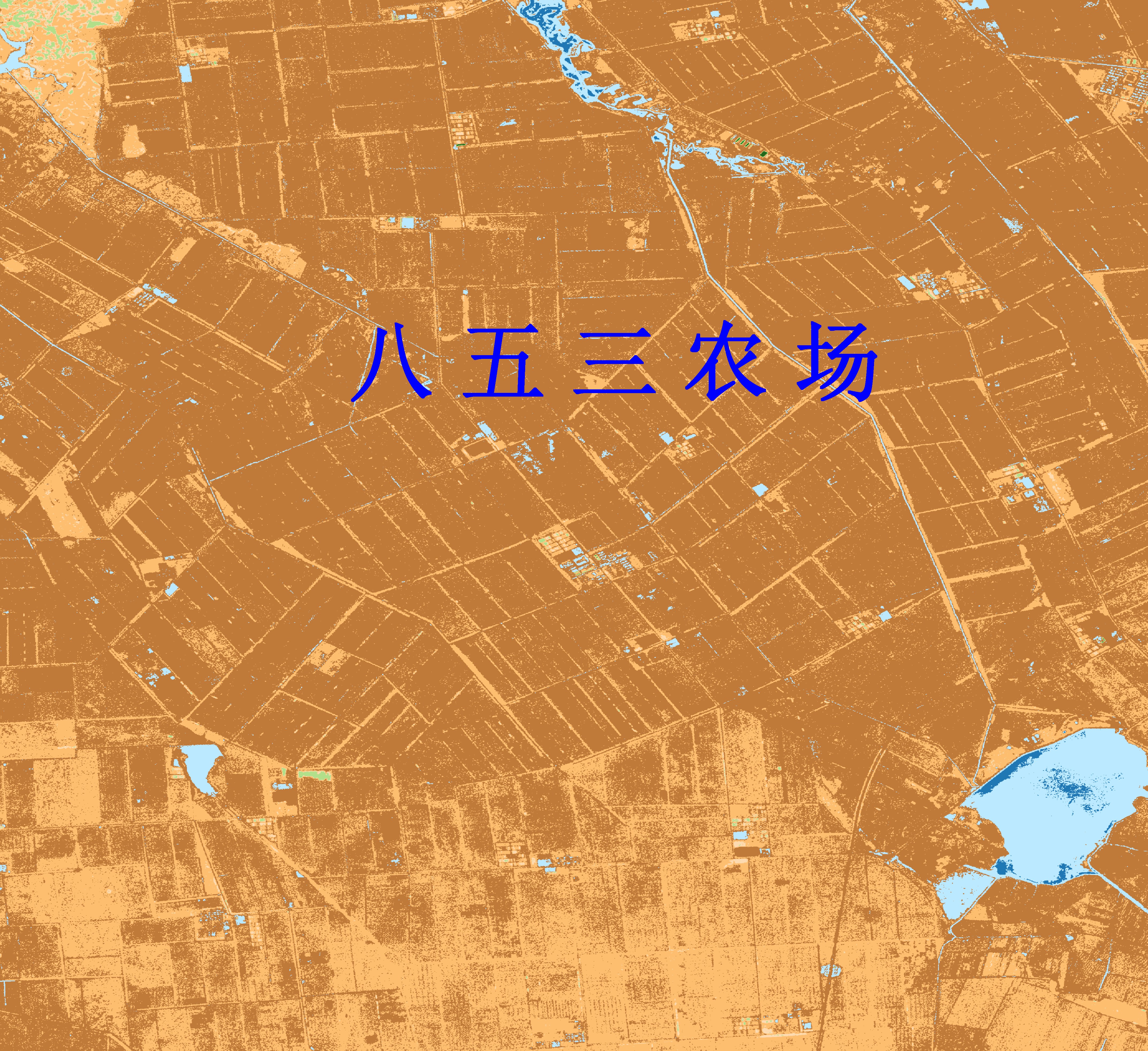 黑龙江省农业遥感卫星监测图-宝清县853农场遥感卫星图-arvi耐大气