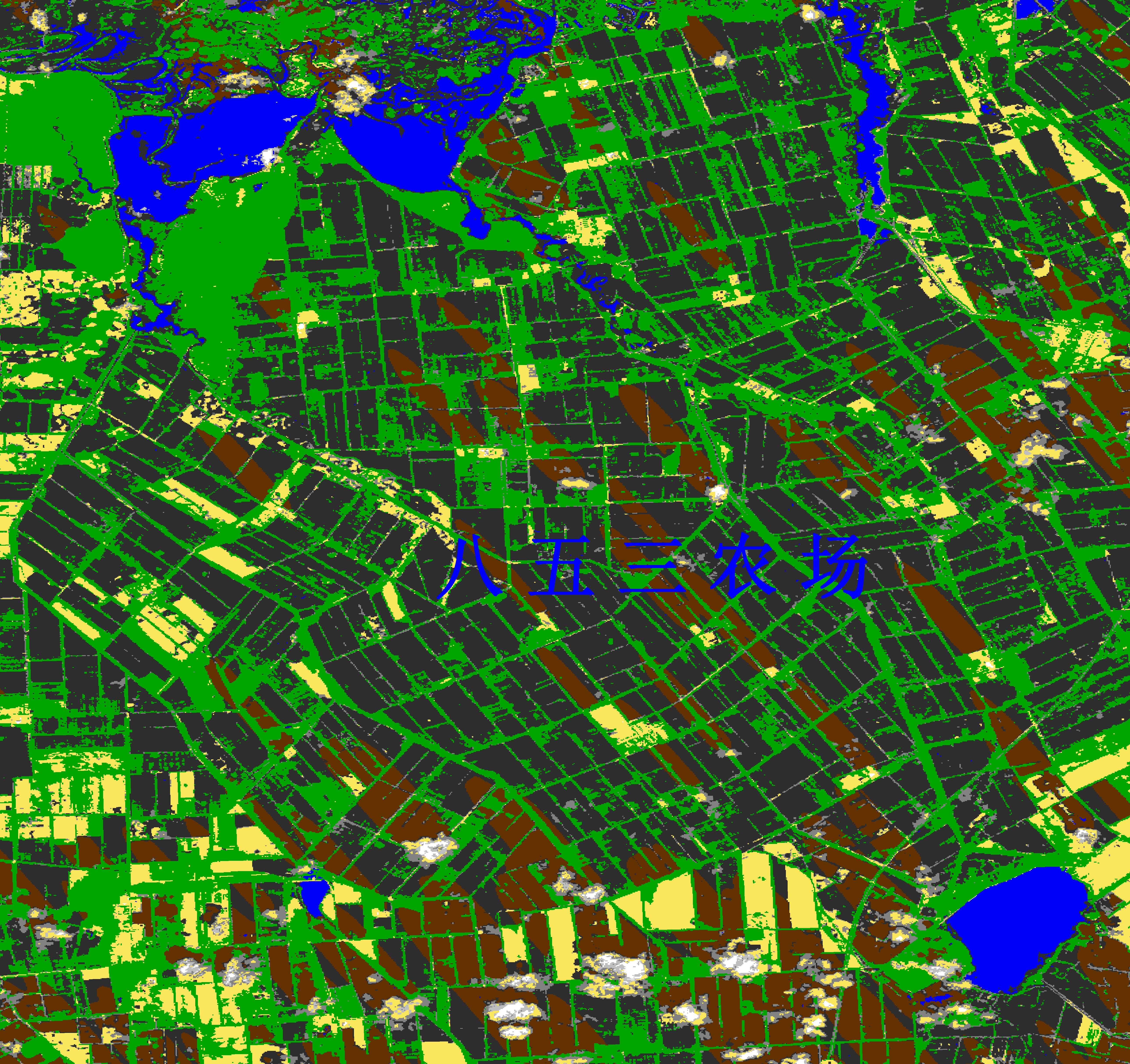 黑龙江省农业遥感卫星监测图宝清县853农场遥感卫星图scl影像分类图28