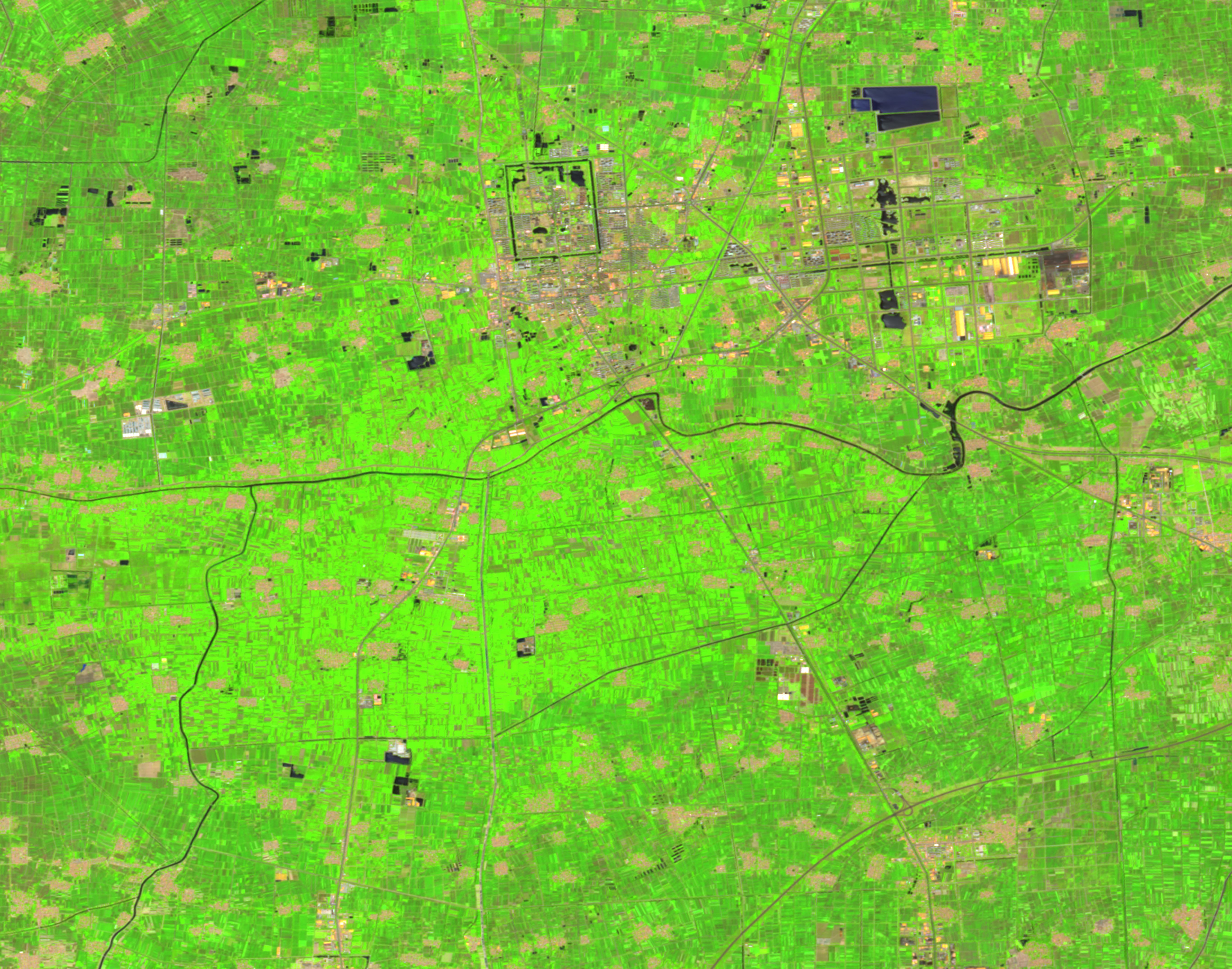 高光谱遥感卫星影像数据-山东省滨州市卫星影像图(14)