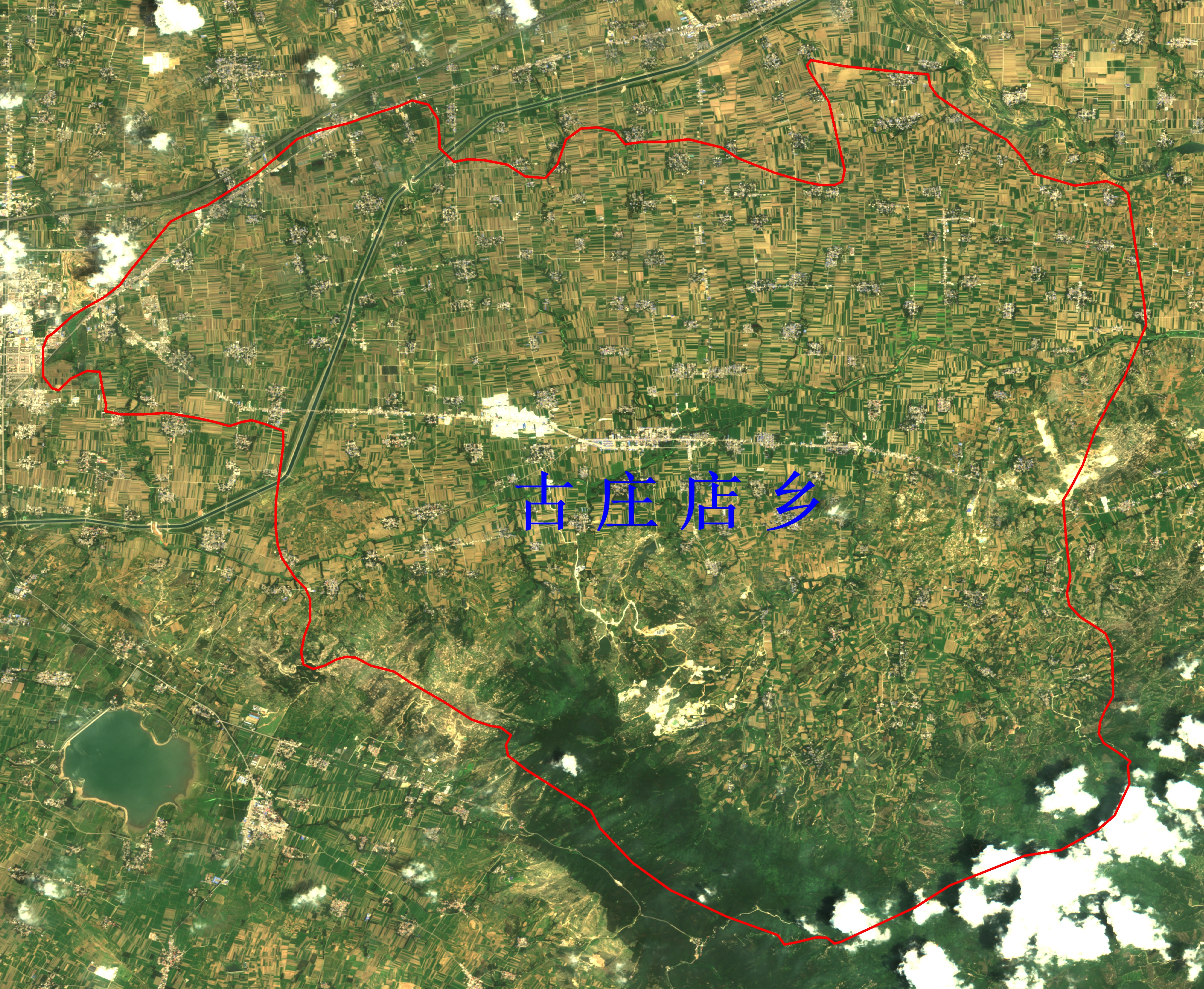 河南省高分辨率卫星图-方城县农业遥感卫星监测图-tci真彩色影像图(20