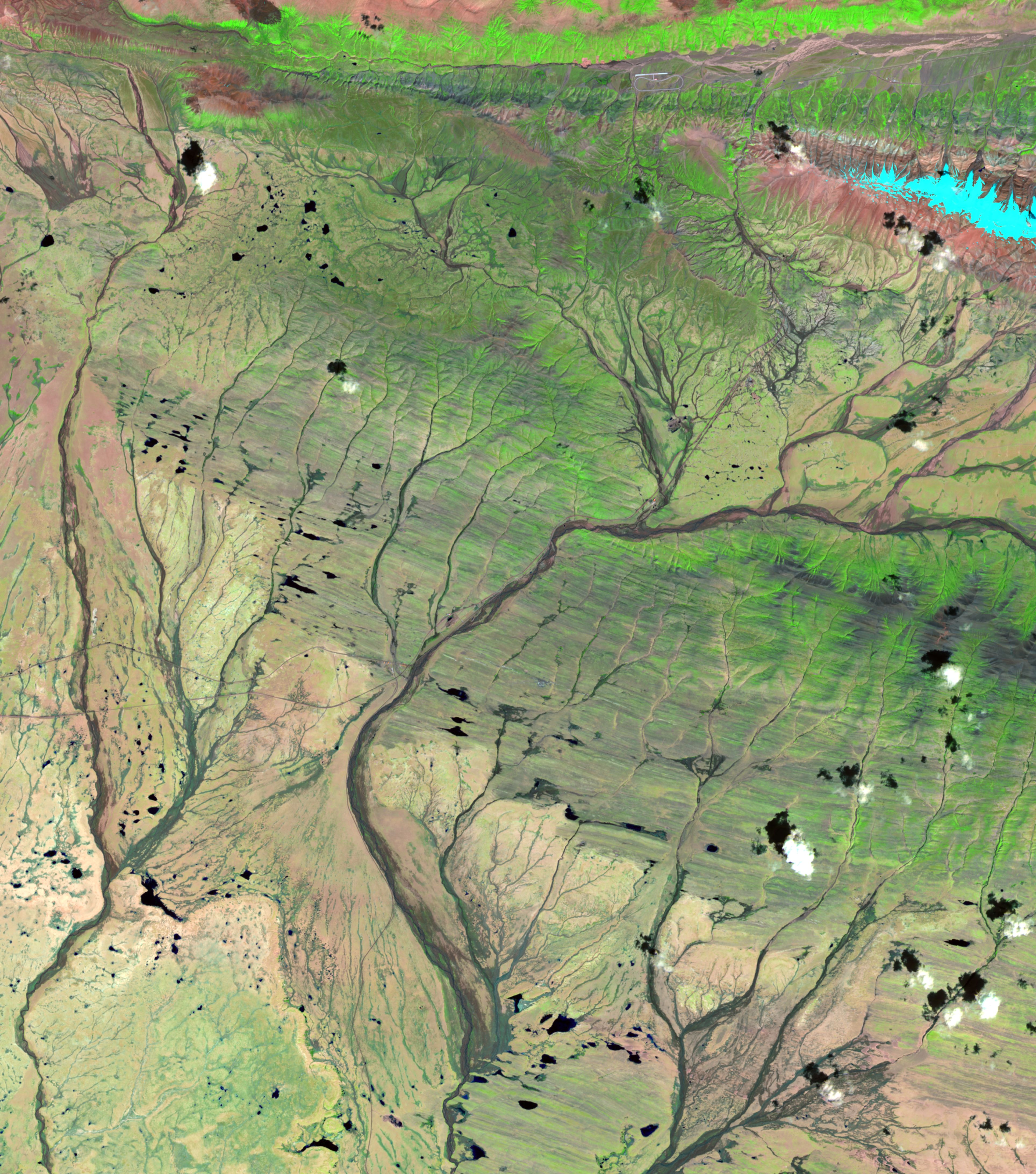 遥感卫星多光谱数据-可可西里自然保护区卫星影像图(9)