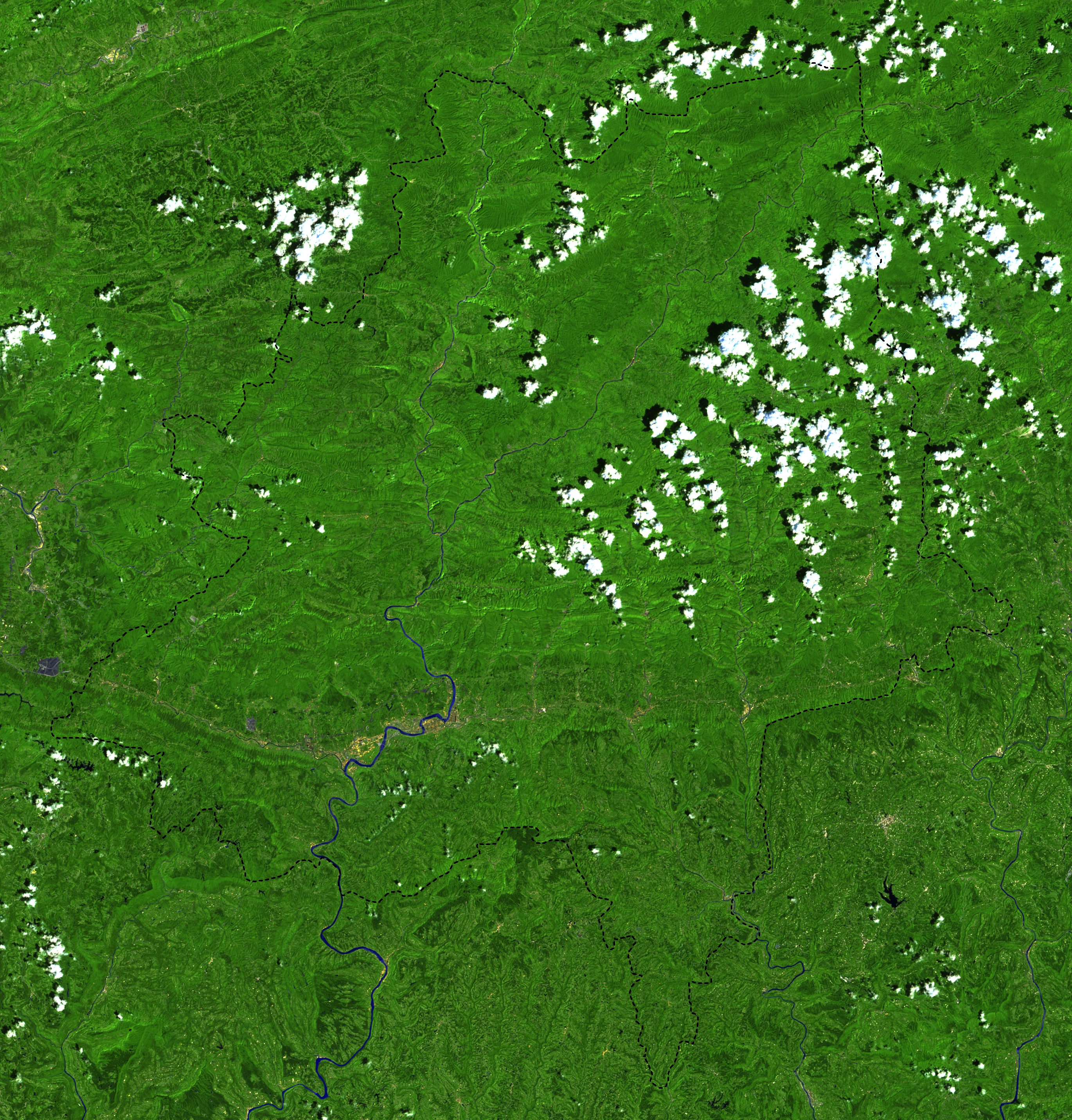 四川省卫星影像图购买万苍县水利遥感卫星监测图fci假彩色影像图24